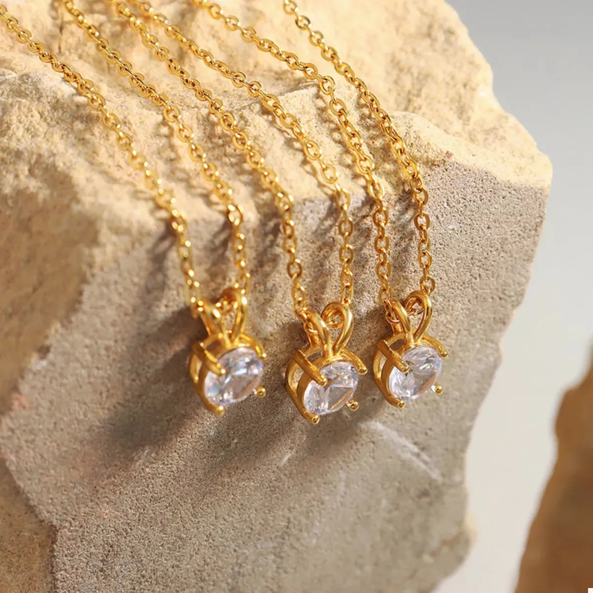 18K Gold-Plated Pendant Necklace sold by Charming Charlie product image thumbnail 4