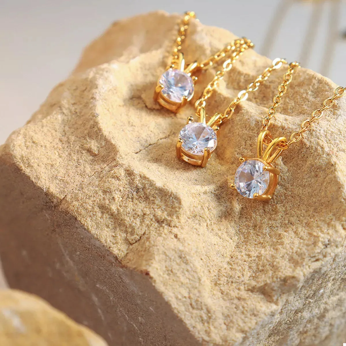 18K Gold-Plated Pendant Necklace sold by Charming Charlie product image thumbnail 5