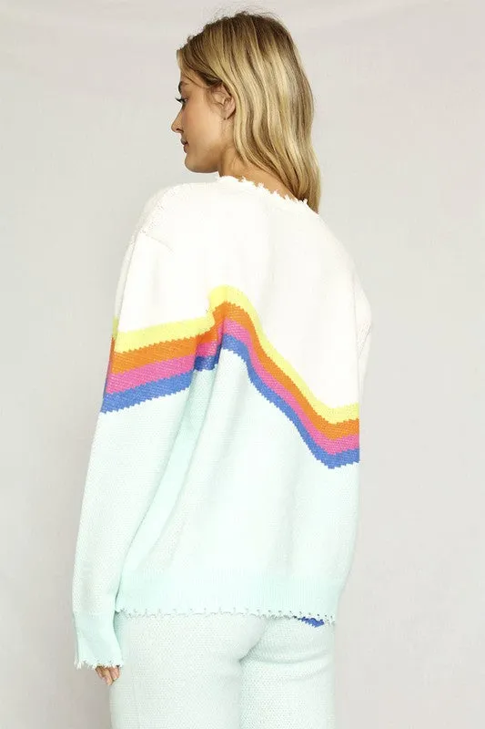 Retro stripe sweater sold by Charming Charlie product image thumbnail 2