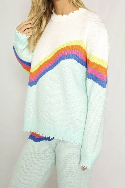 Retro stripe sweater sold by Charming Charlie product image thumbnail 3