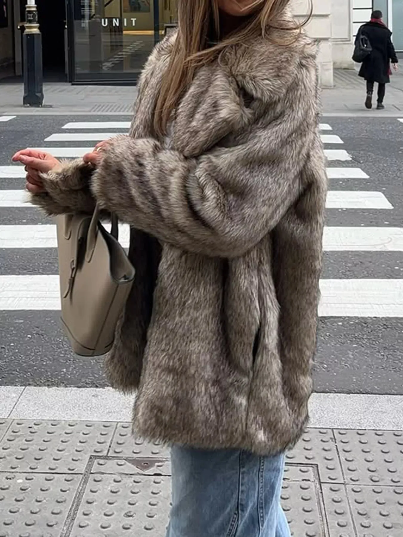 Long Sleeve Winter Faux Fur Outerwear sold by Charming Charlie product image thumbnail 3