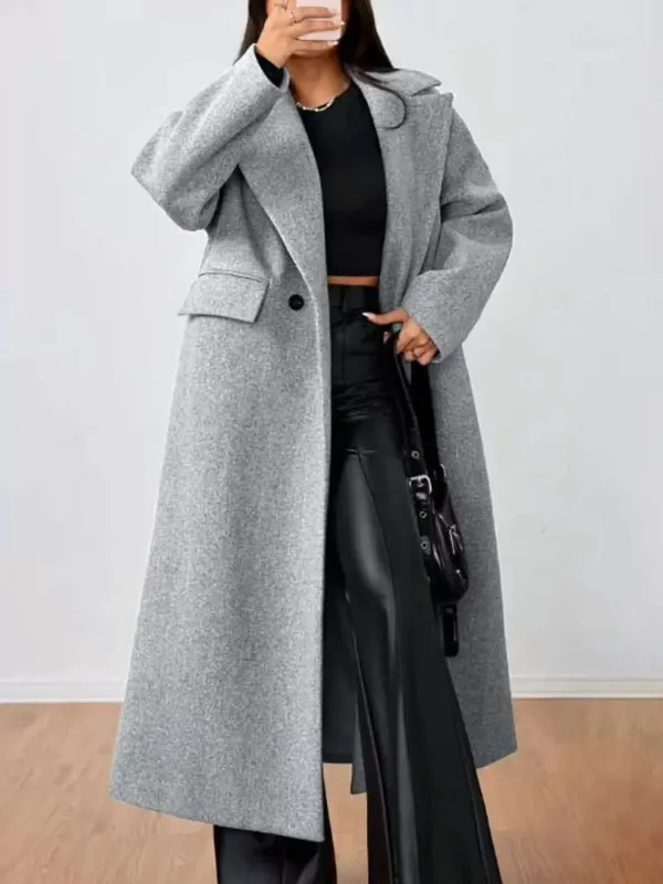 Wool-Blend Longline Overcoat sold by Charming Charlie