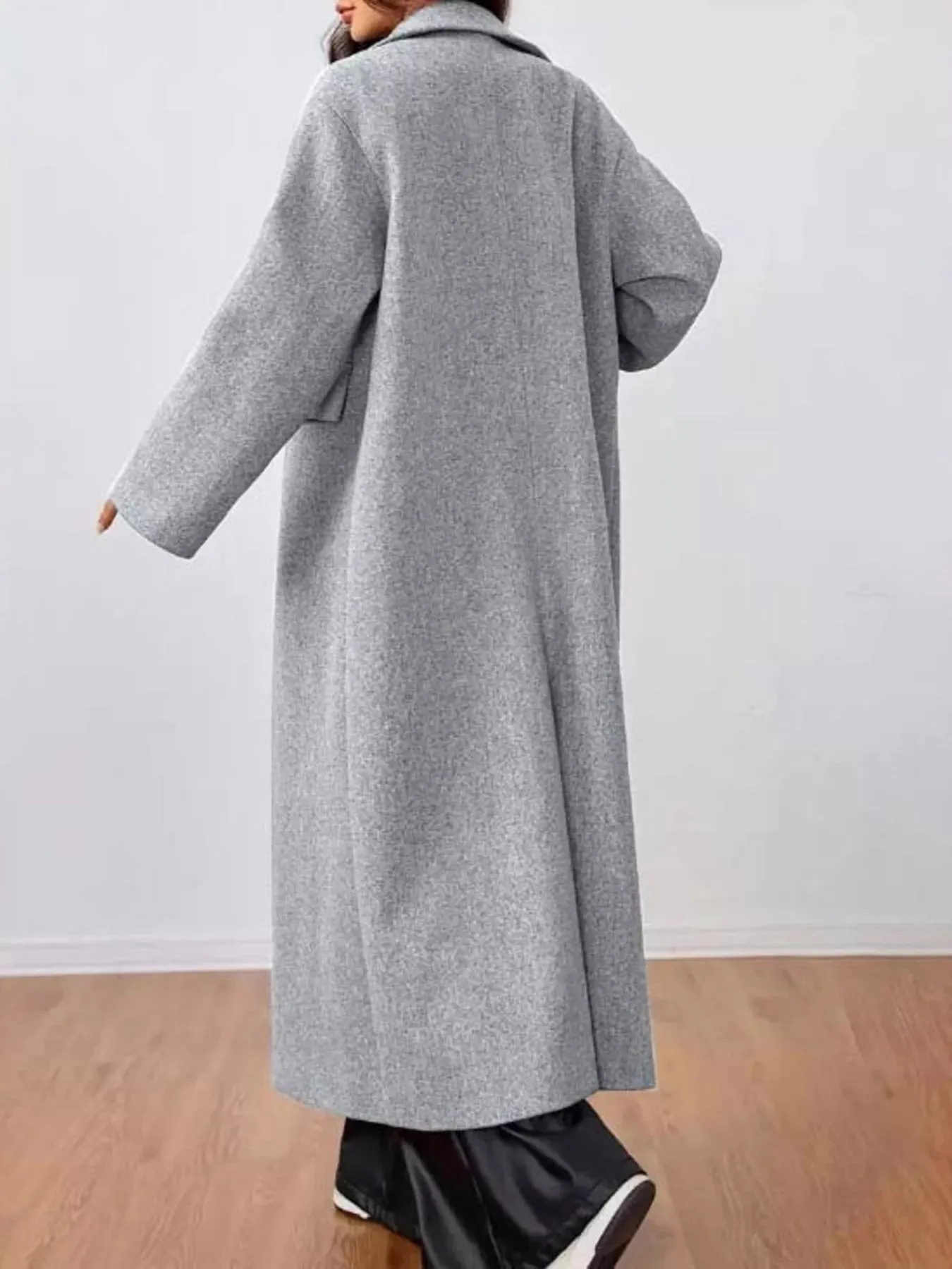 Wool-Blend Longline Overcoat sold by Charming Charlie product image thumbnail 5