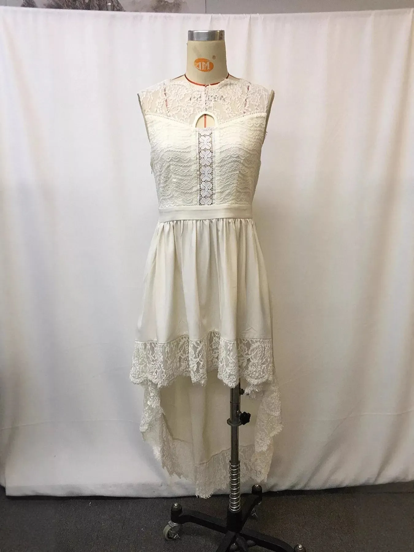 Lace Trim High-Low Sleeveless Dress sold by Charming Charlie product image thumbnail 4