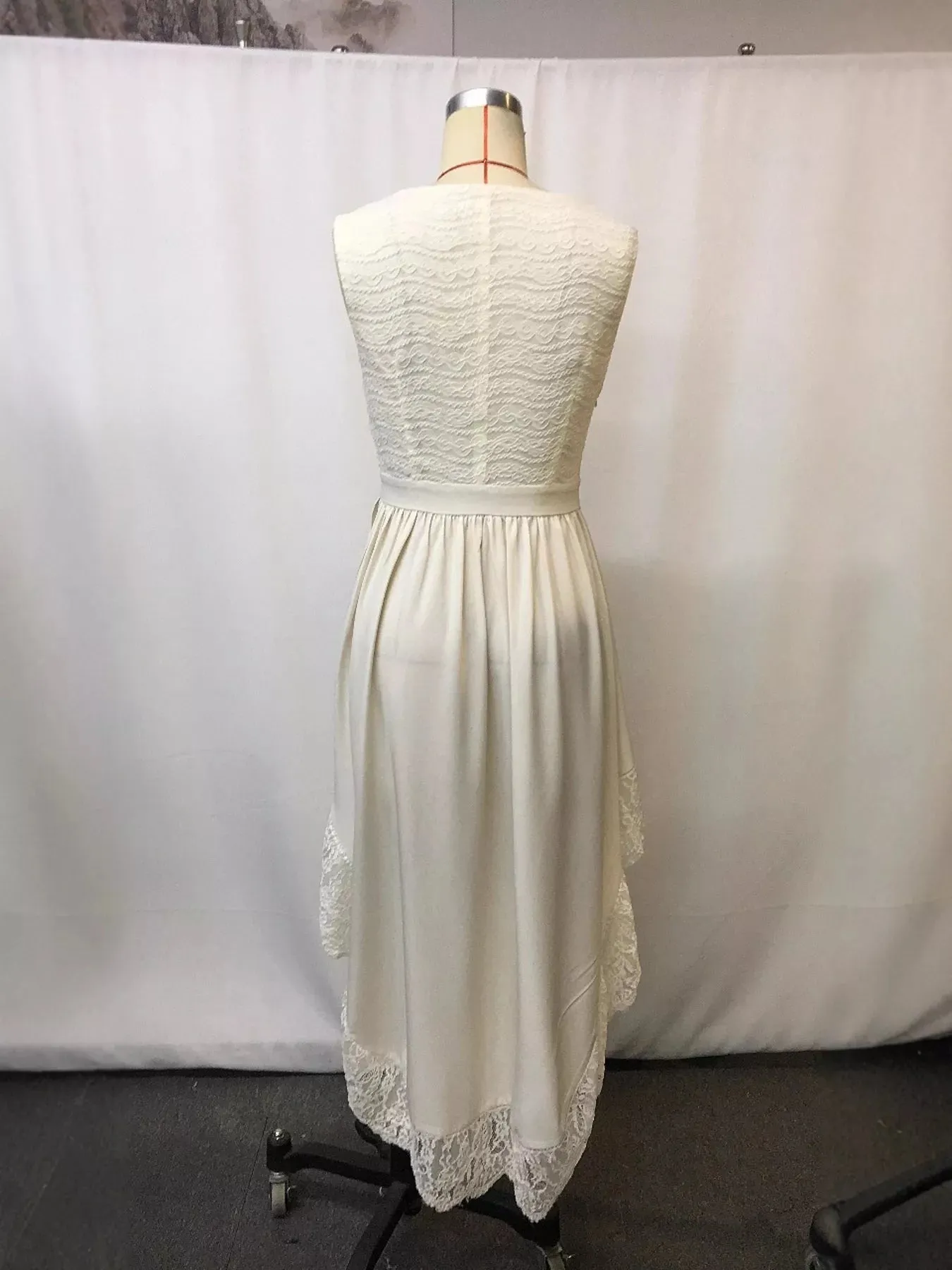 Lace Trim High-Low Sleeveless Dress sold by Charming Charlie product image thumbnail 5