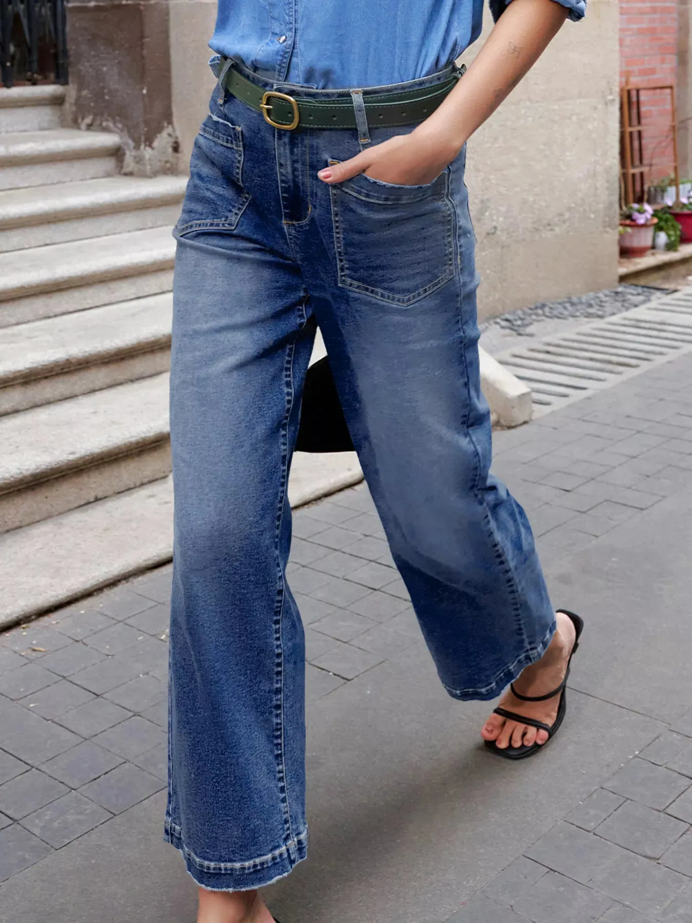 Patch Pocket Shift Jeans sold by Charming Charlie product image thumbnail 4