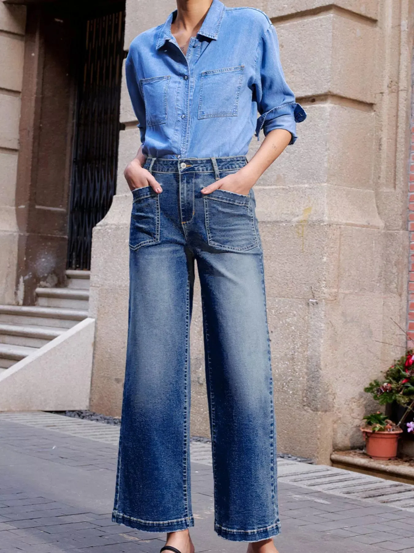 Patch Pocket Shift Jeans sold by Charming Charlie product image thumbnail 5