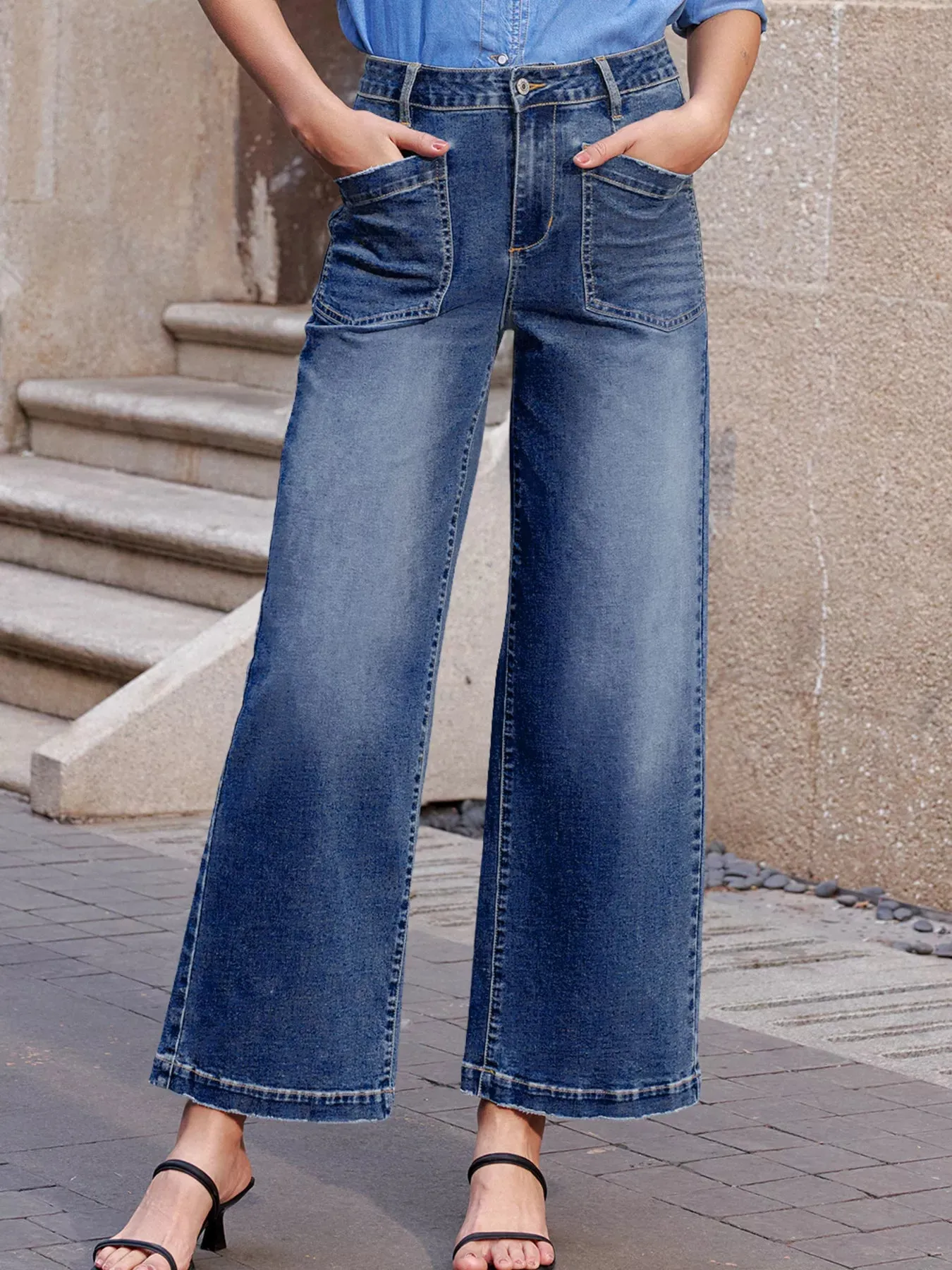 Patch Pocket Shift Jeans sold by Charming Charlie product image thumbnail 2