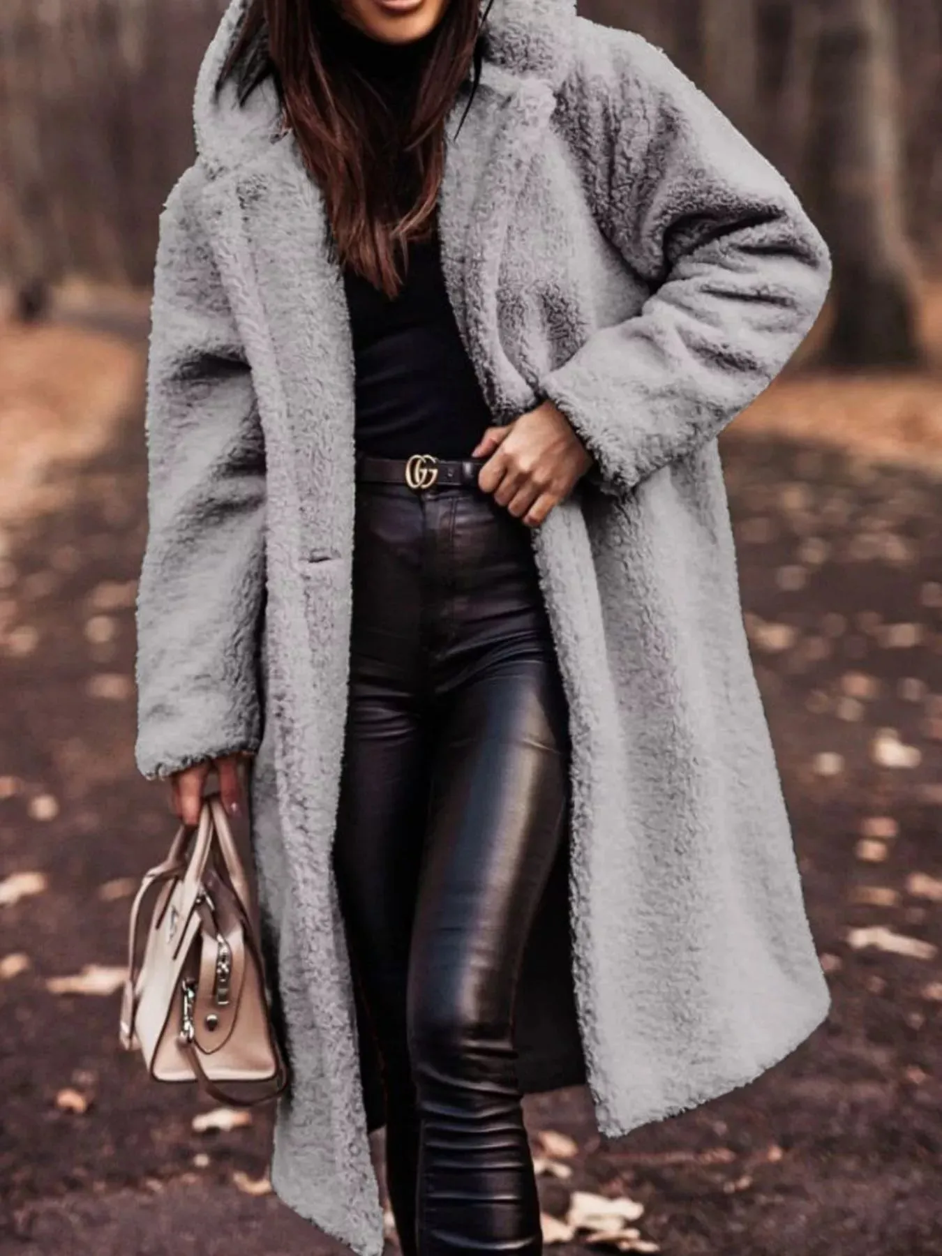 Teddy Bear Hooded Longline Outerwear sold by Charming Charlie product image thumbnail 4