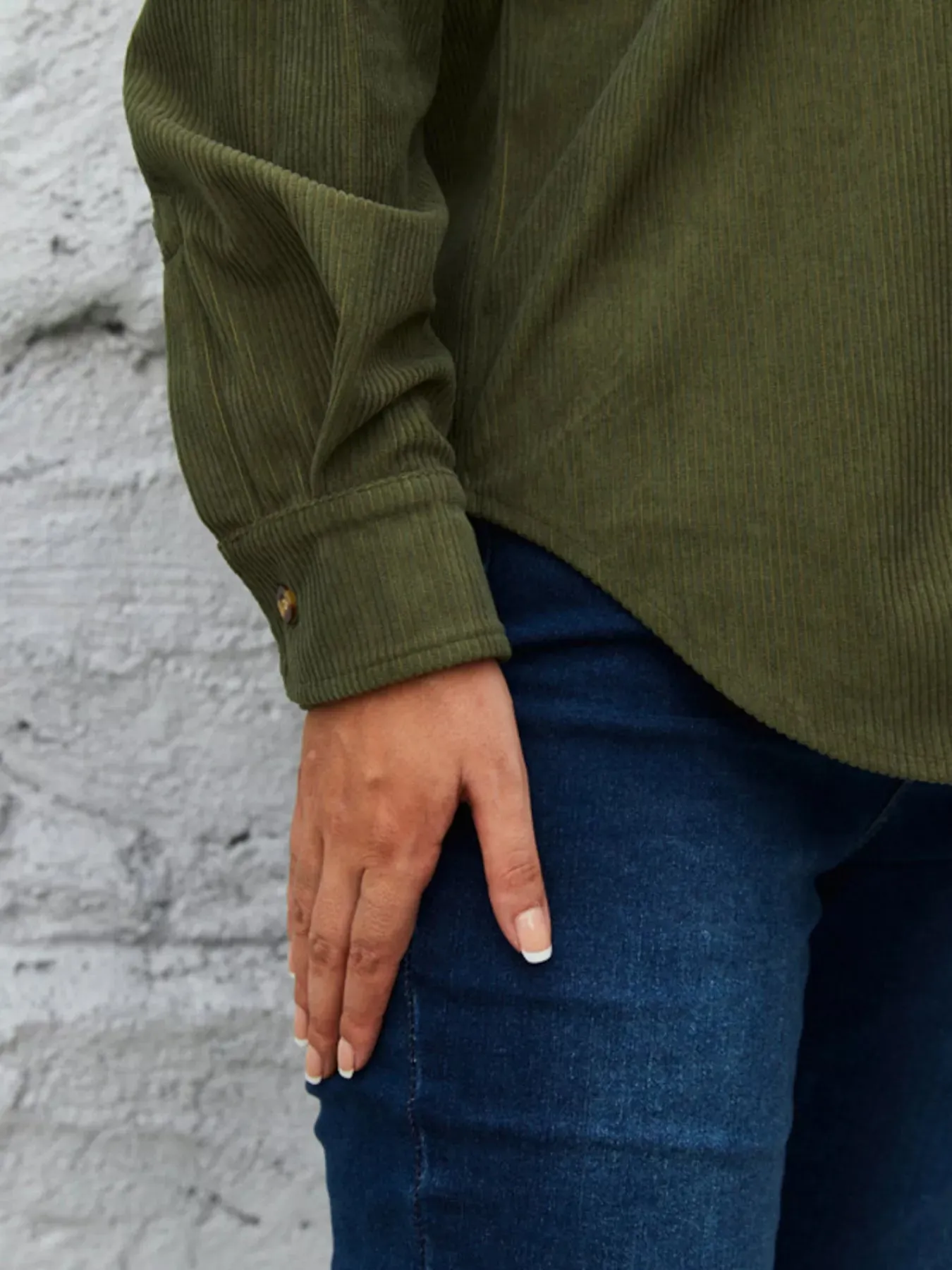 Corduroy Button-Up Shirt sold by Charming Charlie product image thumbnail 4