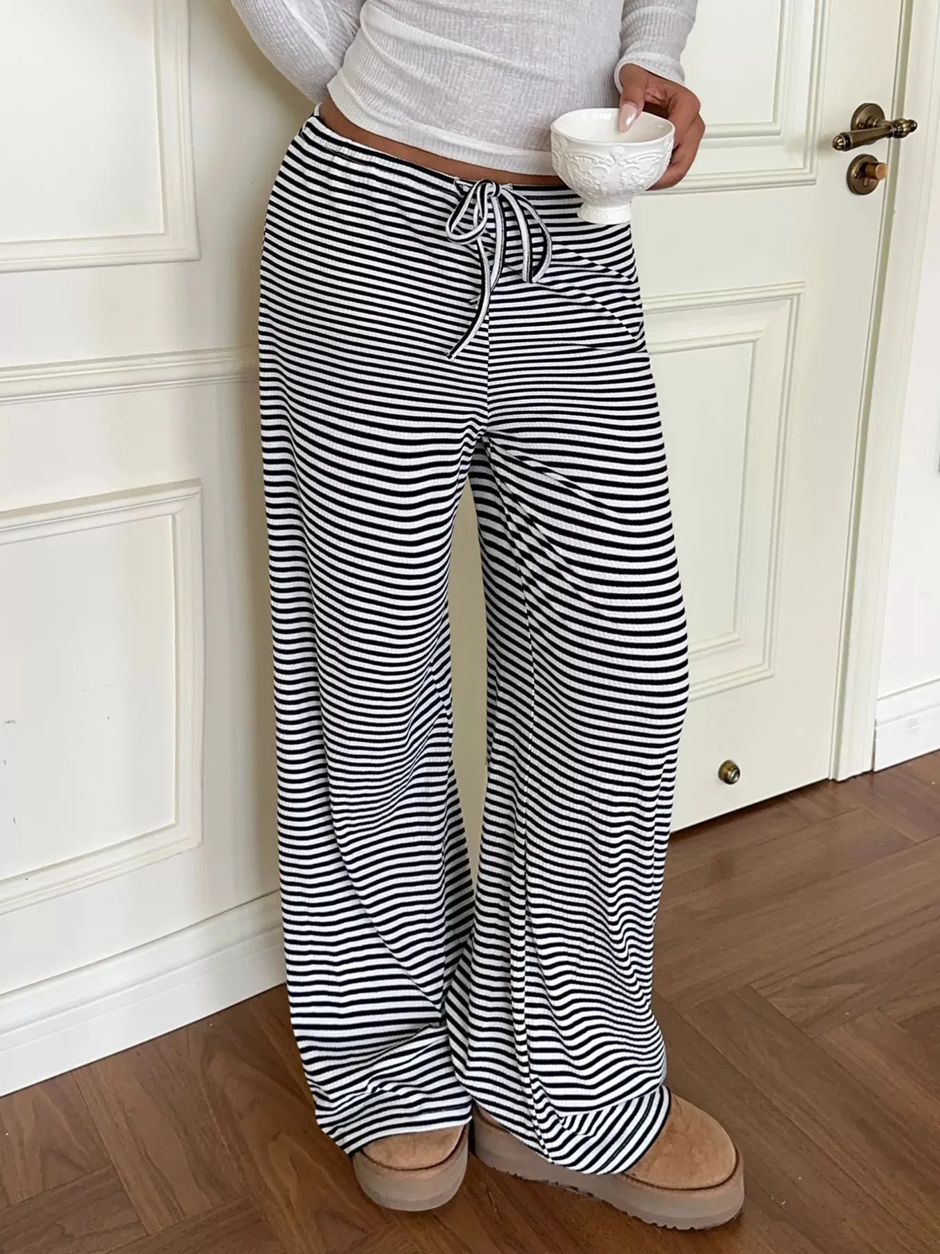 Striped Wide Leg Pants sold by Charming Charlie