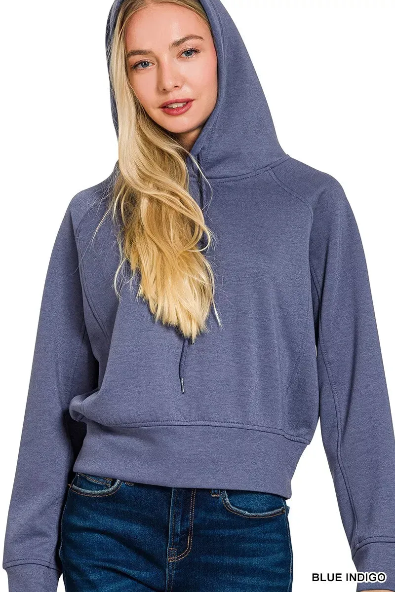 Zenana Drawstring Scuba Hoodie sold by Charming Charlie product image thumbnail 2