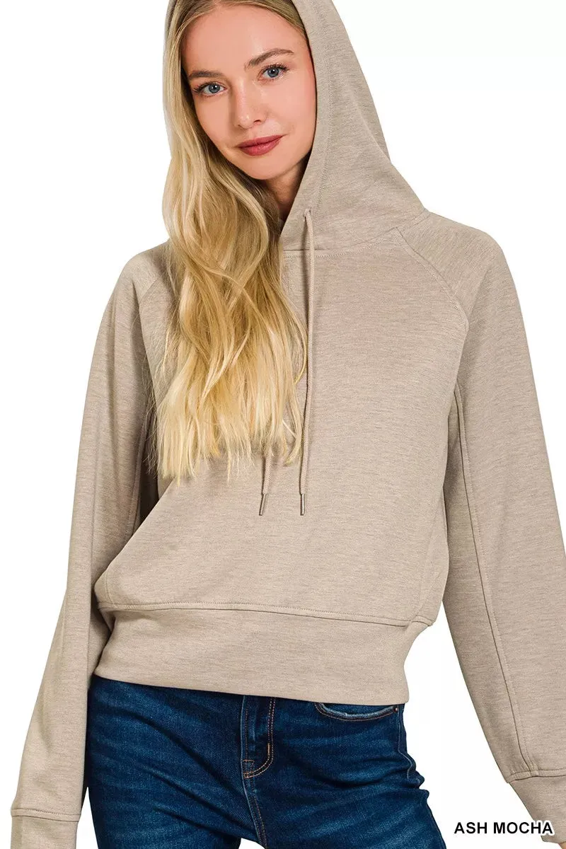 Zenana Drawstring Scuba Hoodie sold by Charming Charlie product image thumbnail 2