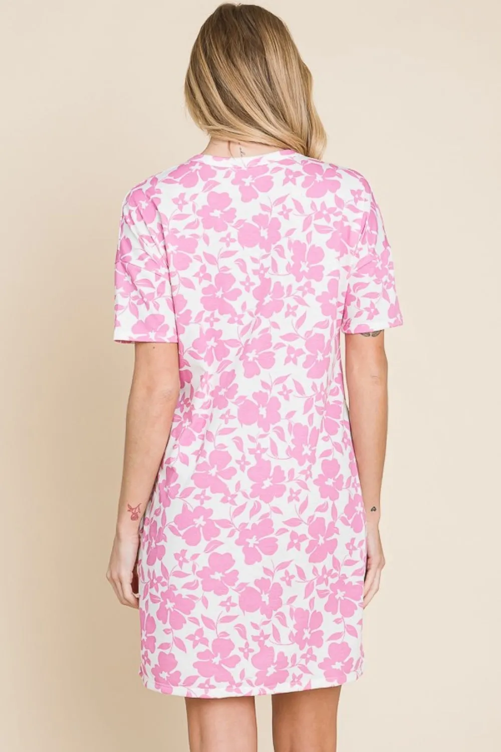 BOMBOM Floral Button Down Mini Dress sold by Charming Charlie product image thumbnail 2