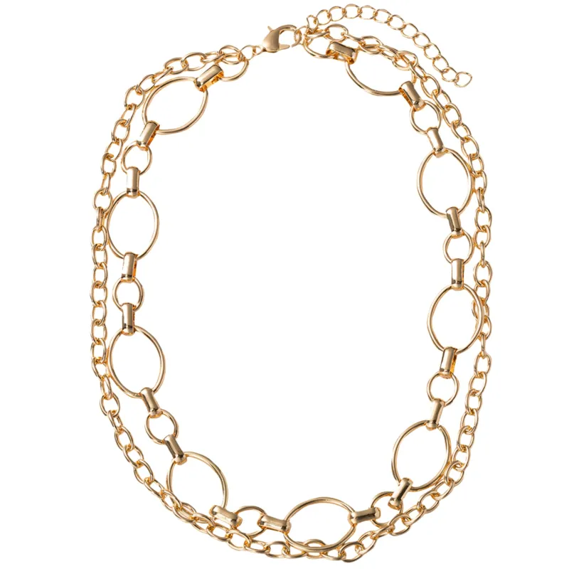 2 Layer Gold Chain Necklace sold by Charming Charlie