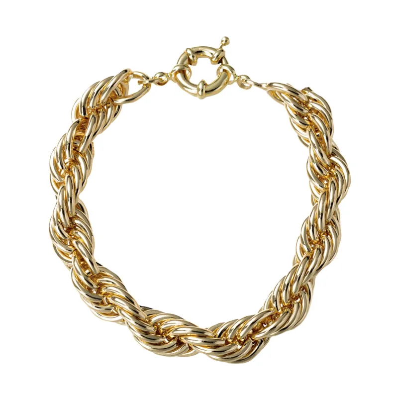 Gold Wheat Chain Spring Clasp Bracelet sold by Charming Charlie