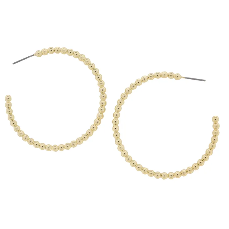 18K Gold Plated Large, Small Bubble Hoop Earring sold by Charming Charlie