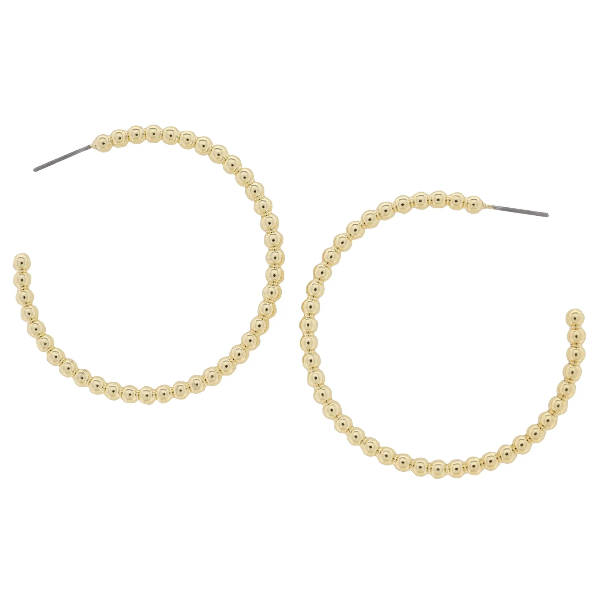 18K Gold Plated Large, Small Bubble Hoop Earring sold by Charming Charlie