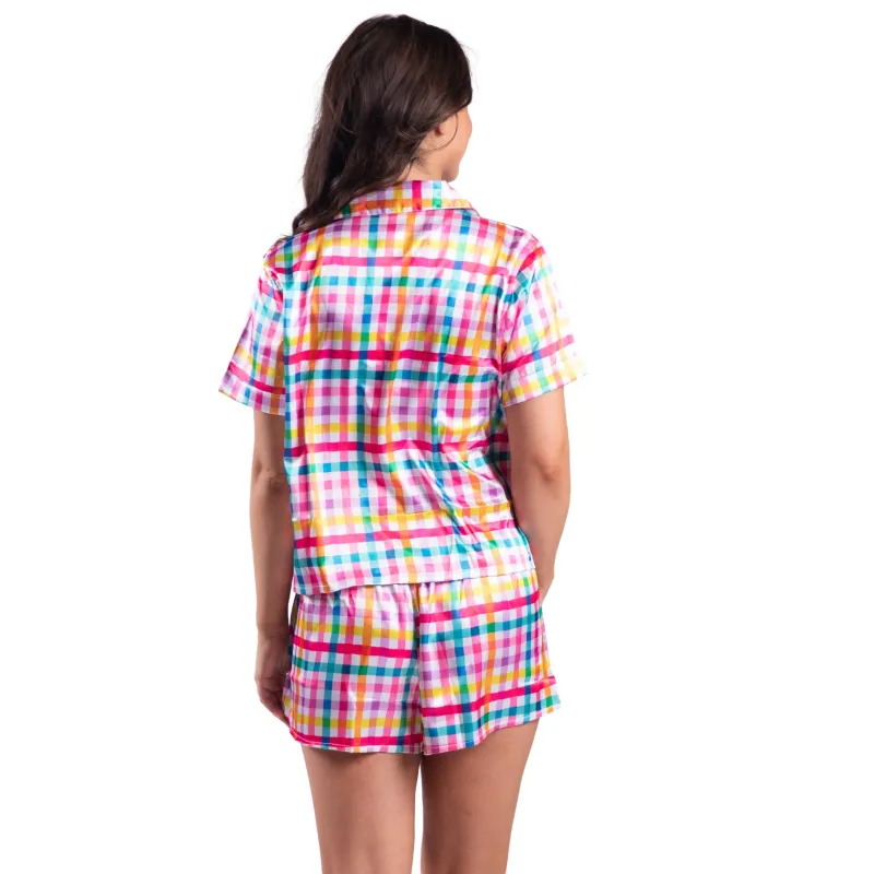 Gingham Pajama Short Set sold by Charming Charlie