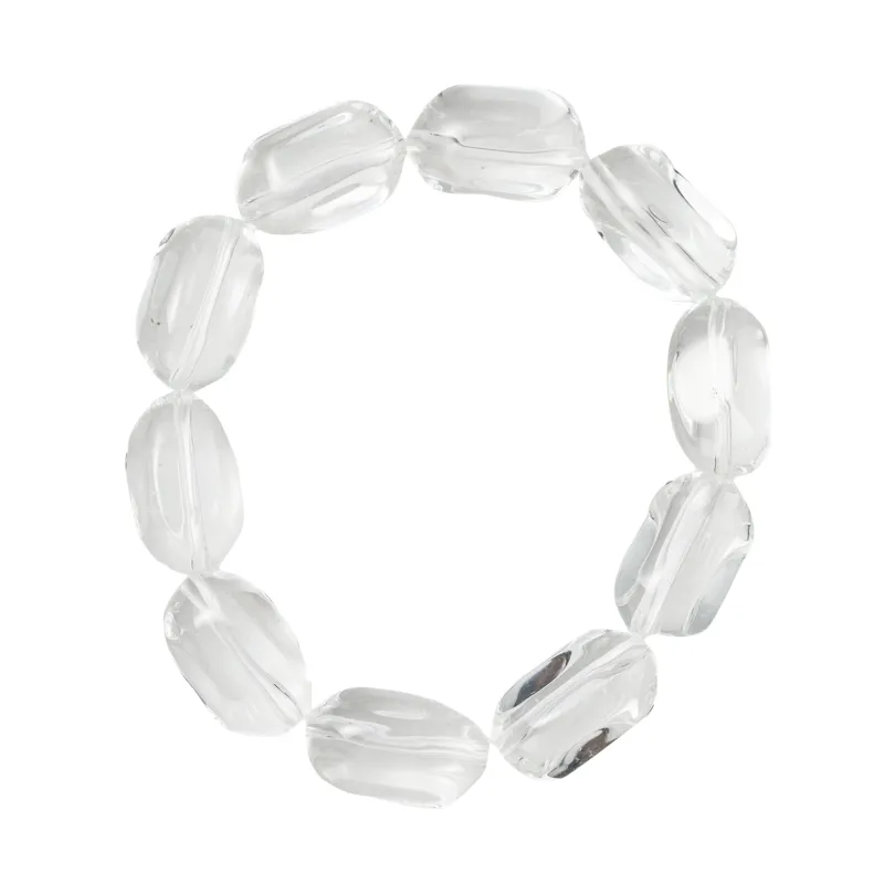 Large Clear Beaded Stretch Bracelet sold by Charming Charlie