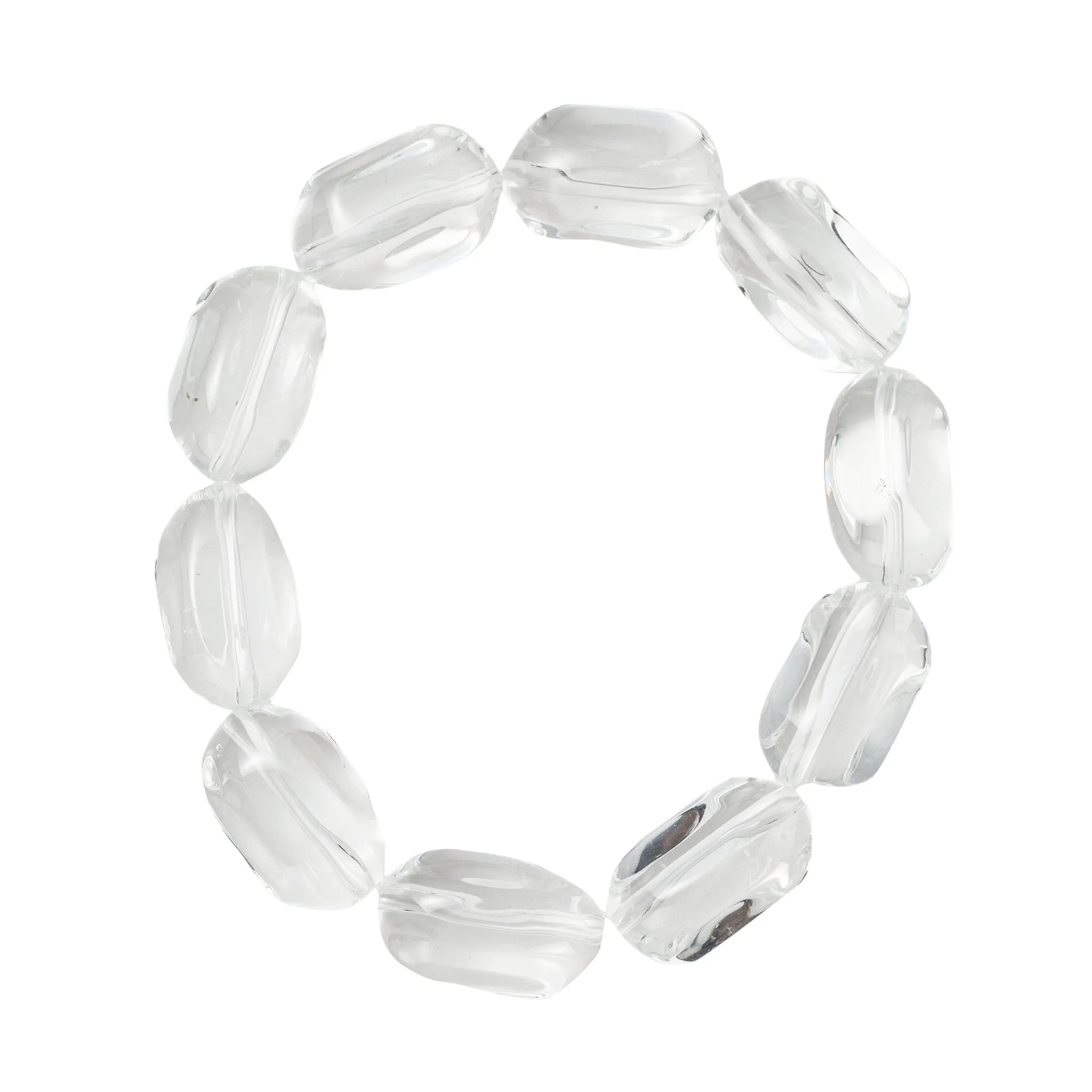 Large Clear Beaded Stretch Bracelet sold by Charming Charlie
