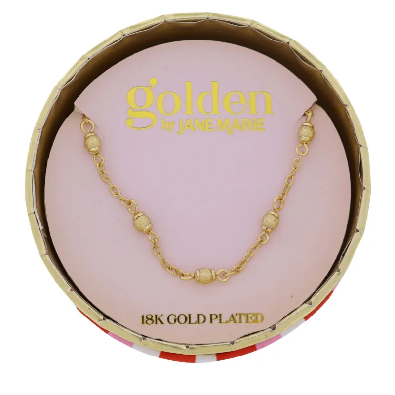 18K Gold Plated Cable, Satin Ball Chain Necklace sold by Charming Charlie