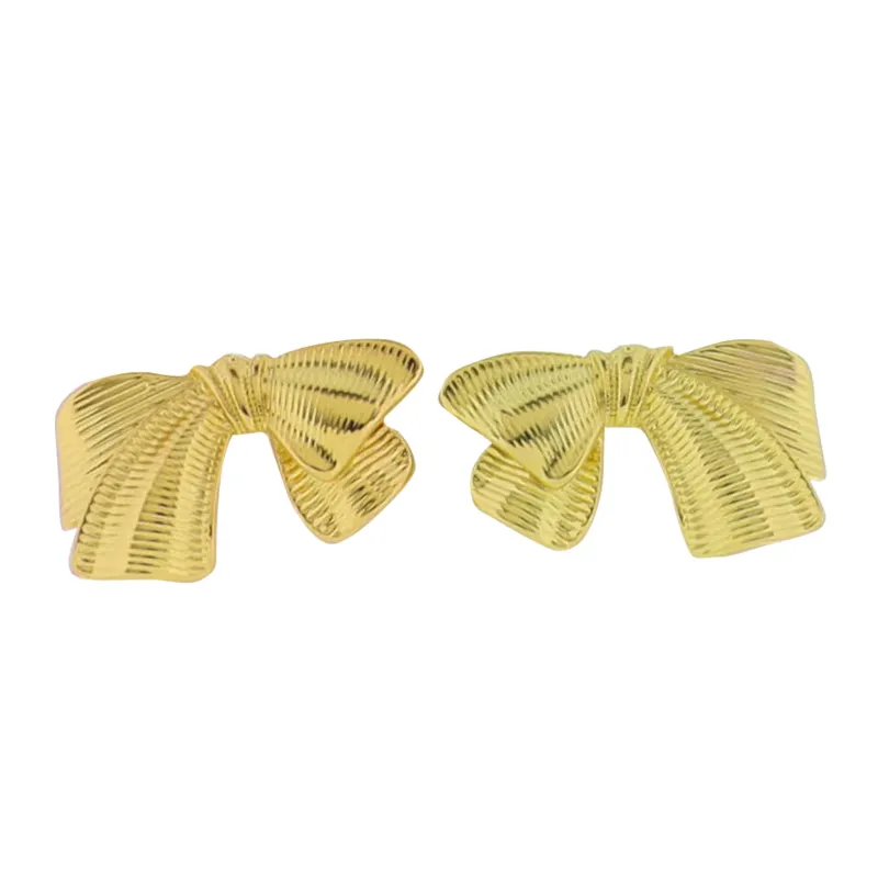 Gold Bow Earring sold by Charming Charlie