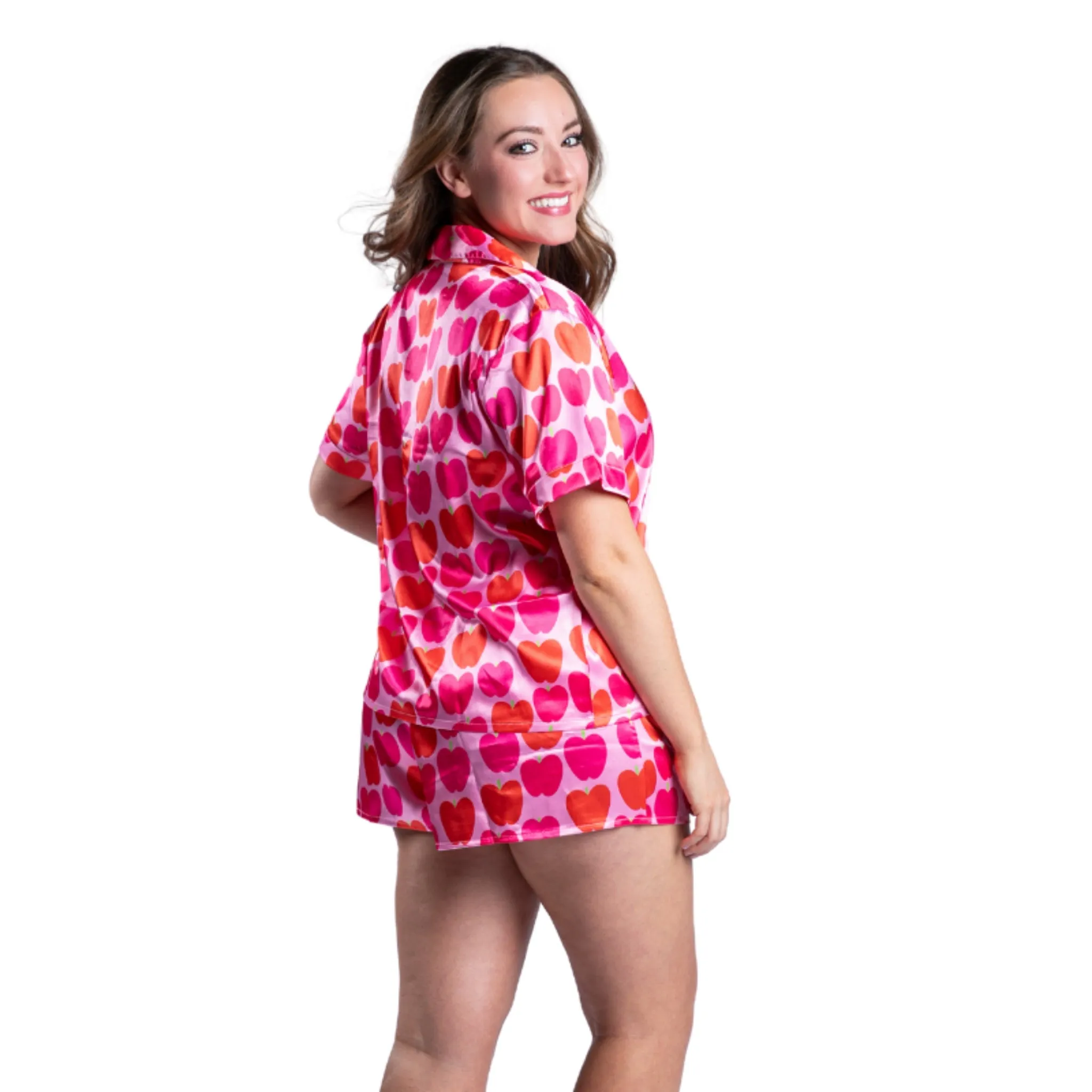 Love What You Do Satin Pajama Short Set sold by Charming Charlie product image thumbnail 2