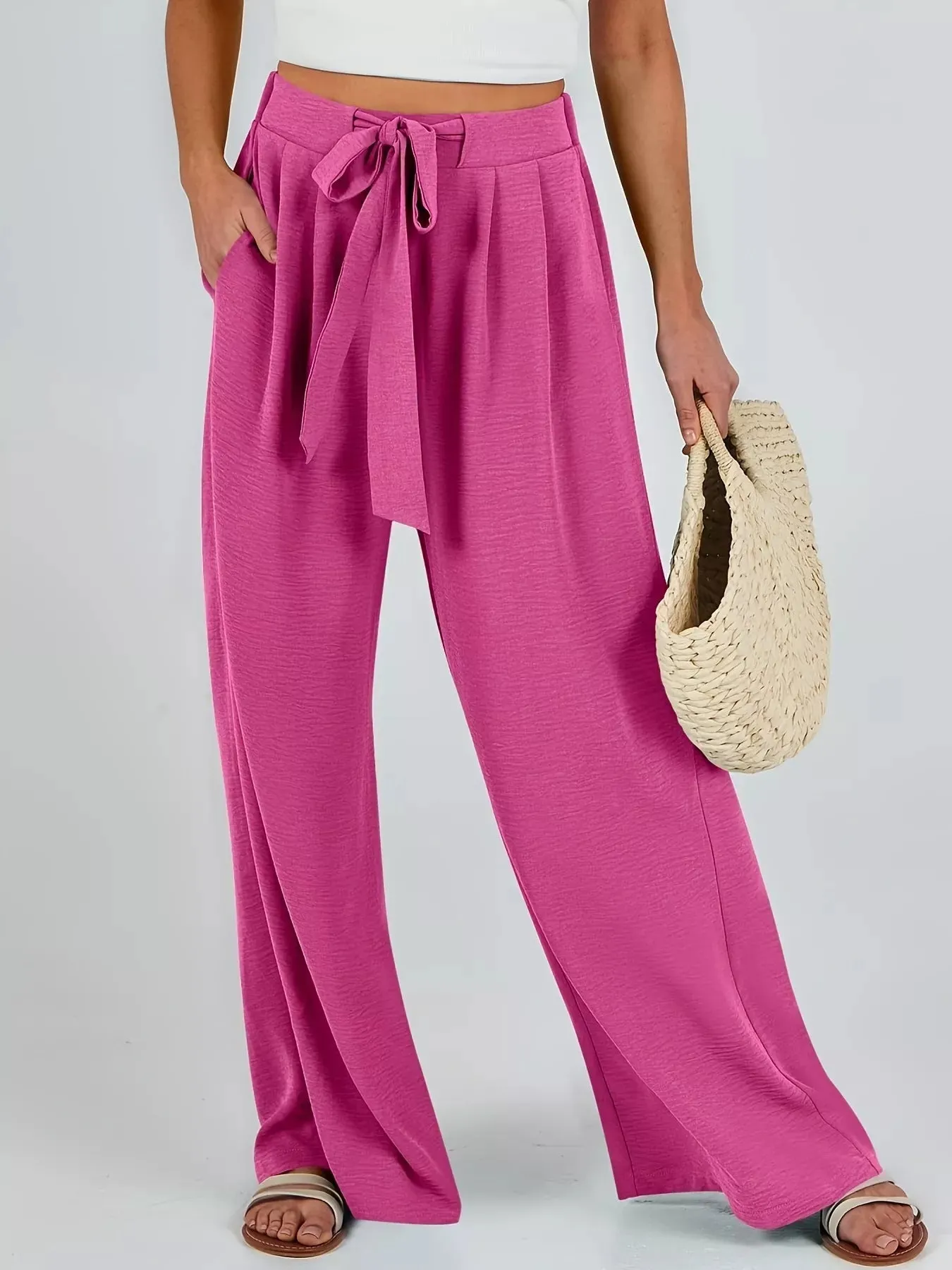 Tied Wide-Leg Pants sold by Charming Charlie product image thumbnail 2