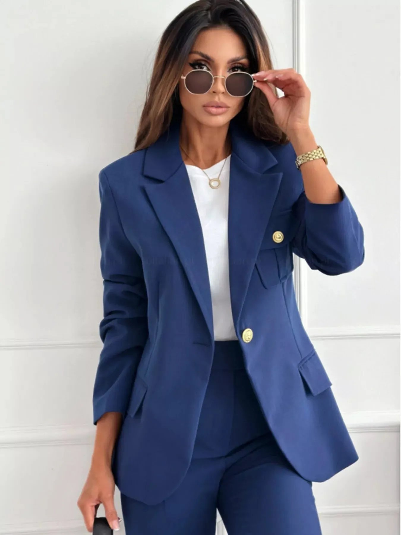 Lapel Collar One Button Blazer sold by Charming Charlie product image thumbnail 4