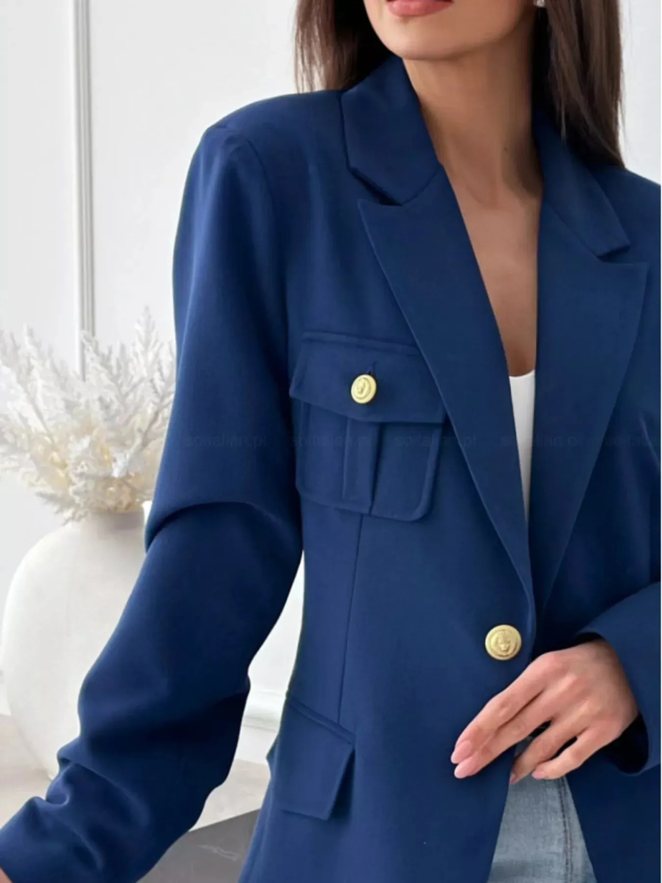 Lapel Collar One Button Blazer sold by Charming Charlie product image thumbnail 5