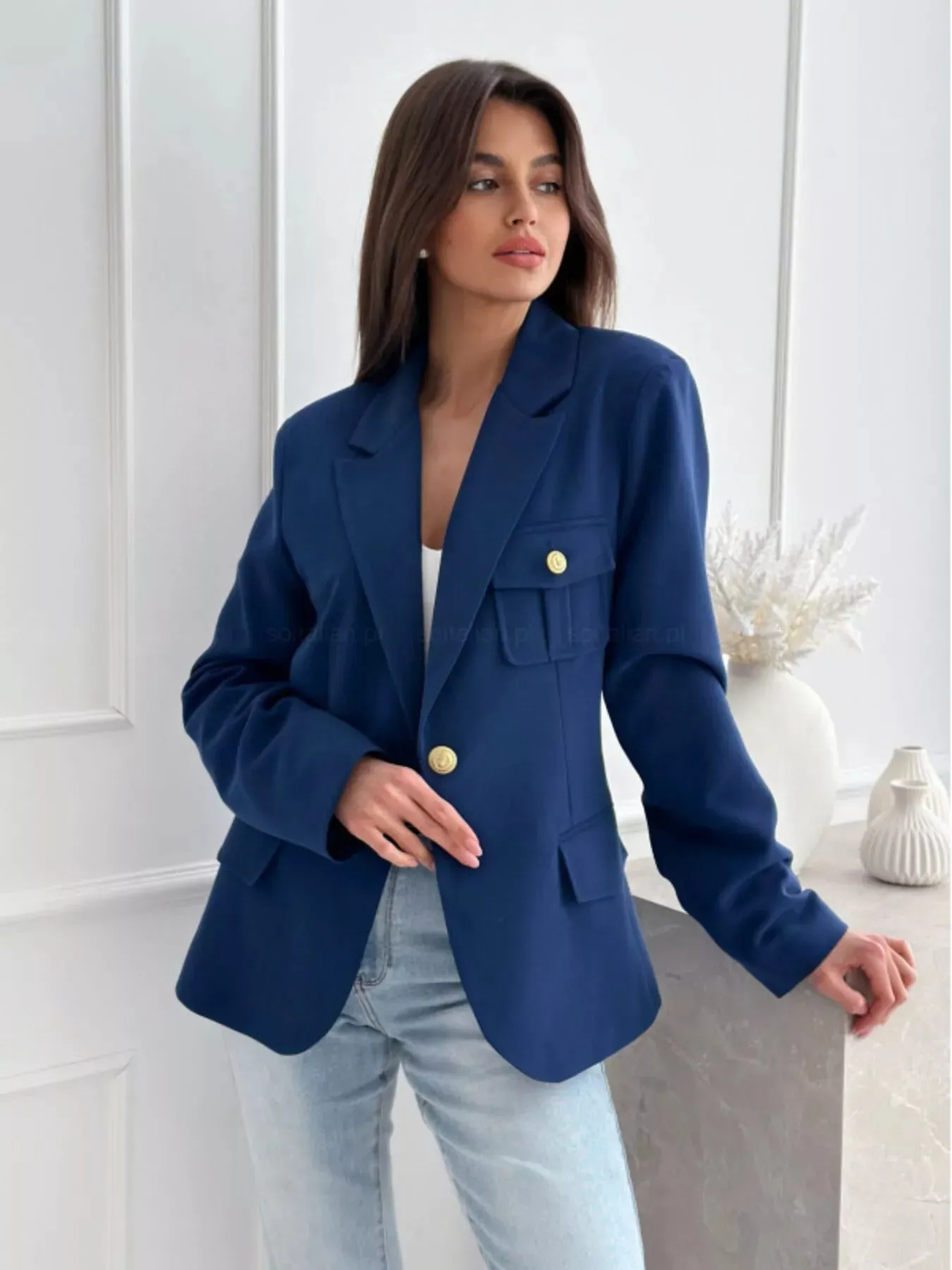 Lapel Collar One Button Blazer sold by Charming Charlie product image thumbnail 2