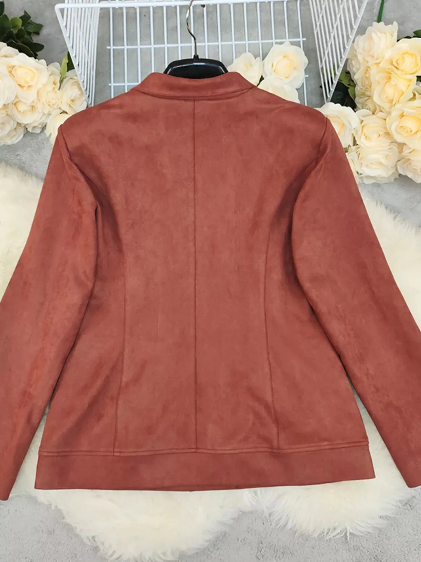 Button Up Lapel Collar Blazer sold by Charming Charlie product image thumbnail 3