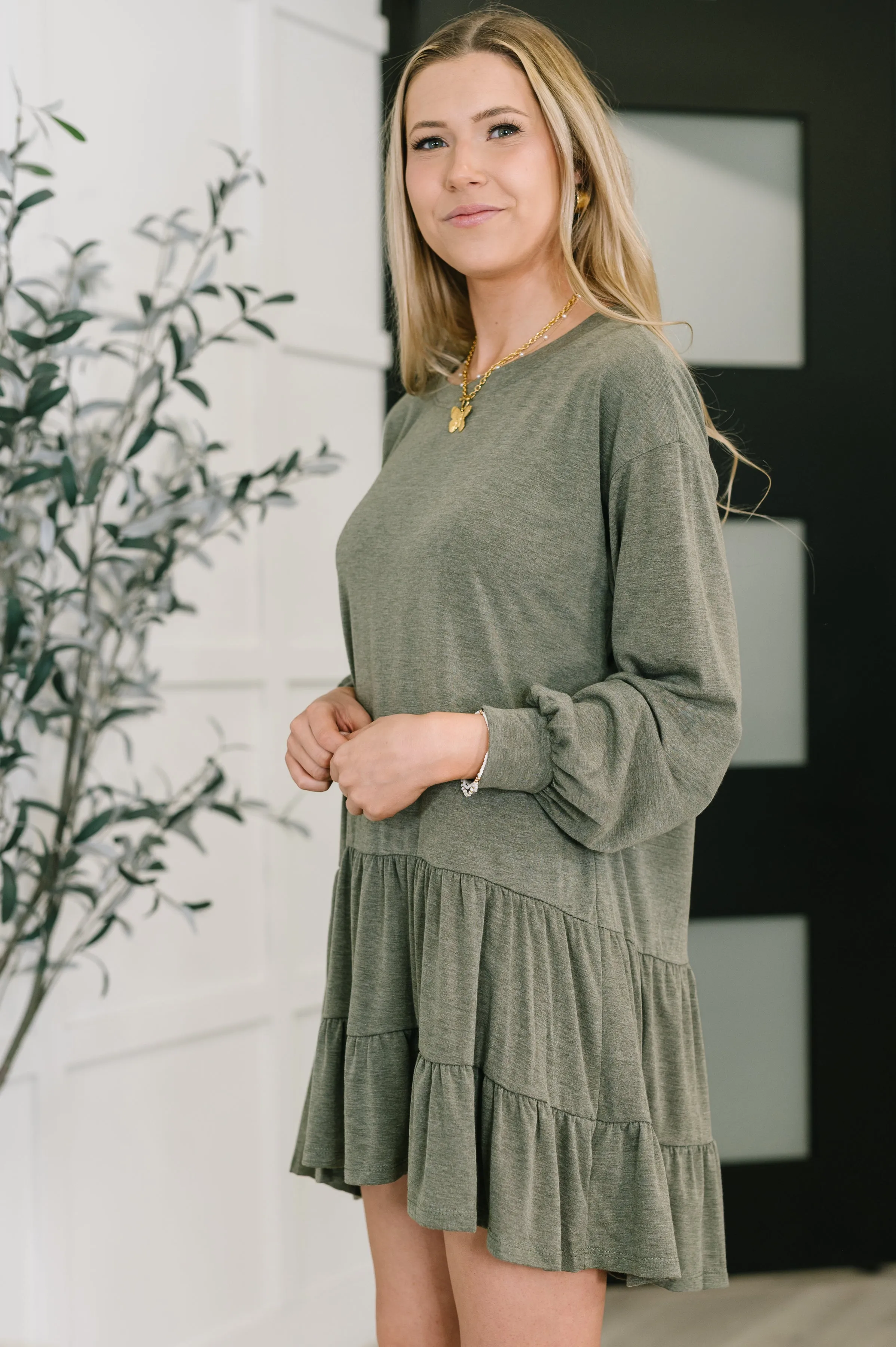 Autumn Breeze Long Sleeve Knit Dress sold by Charming Charlie product image thumbnail 5