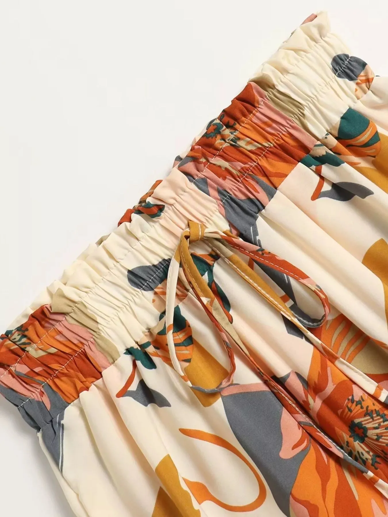 Full Size Floral Print Tiered Skirt Plus Size sold by Charming Charlie product image thumbnail 3