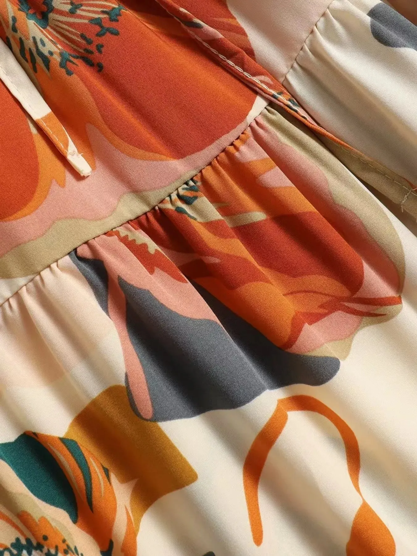 Full Size Floral Print Tiered Skirt Plus Size sold by Charming Charlie product image thumbnail 4