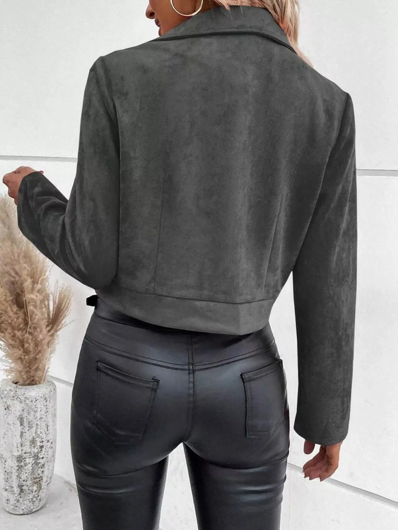 Zip Up Cropped Jacket sold by Charming Charlie product image thumbnail 4