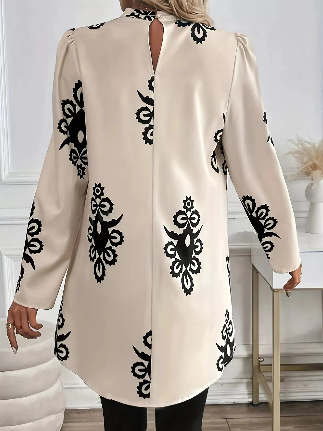 Printed Long Sleeve Blouse sold by Charming Charlie product image thumbnail 2