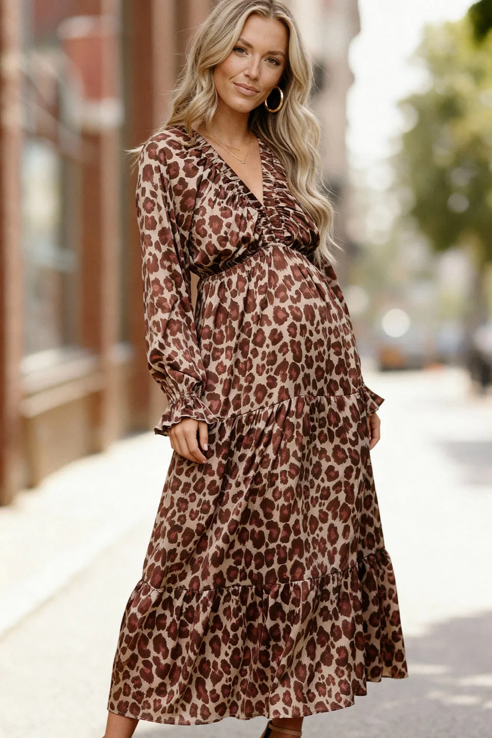 Wild Grace Leopard Maxi Dress sold by Charming Charlie product image thumbnail 3