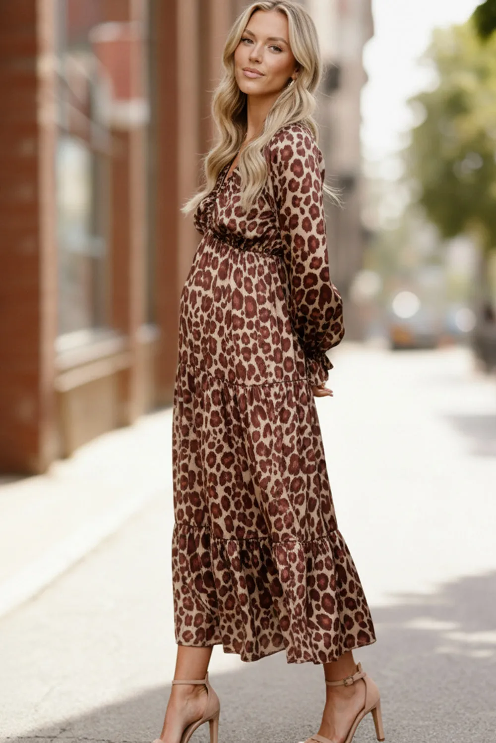 Wild Grace Leopard Maxi Dress sold by Charming Charlie product image thumbnail 4