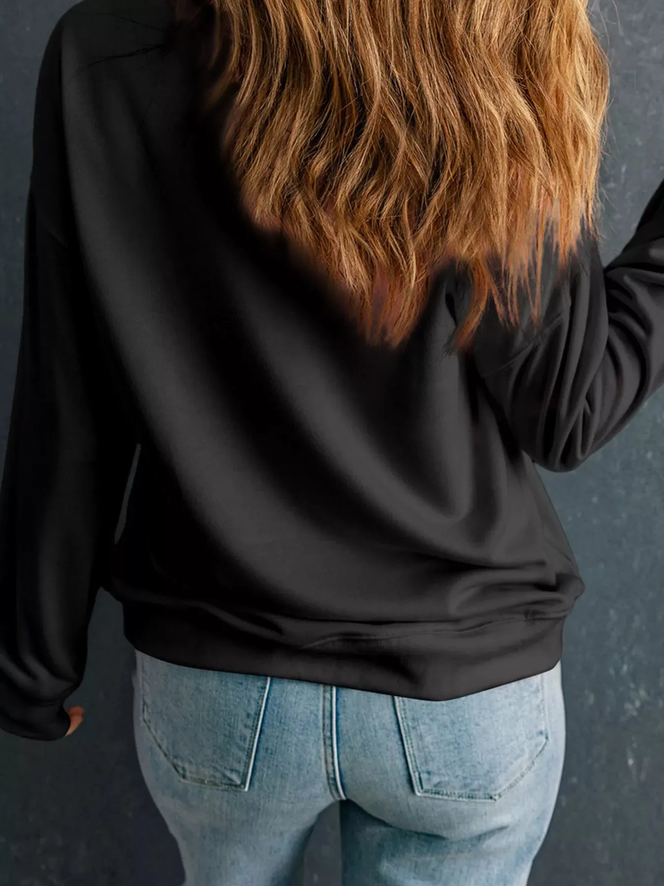 Christmas Sequin Ribbon Bow Drop Shoulder Sweatshirt sold by Charming Charlie product image thumbnail 2