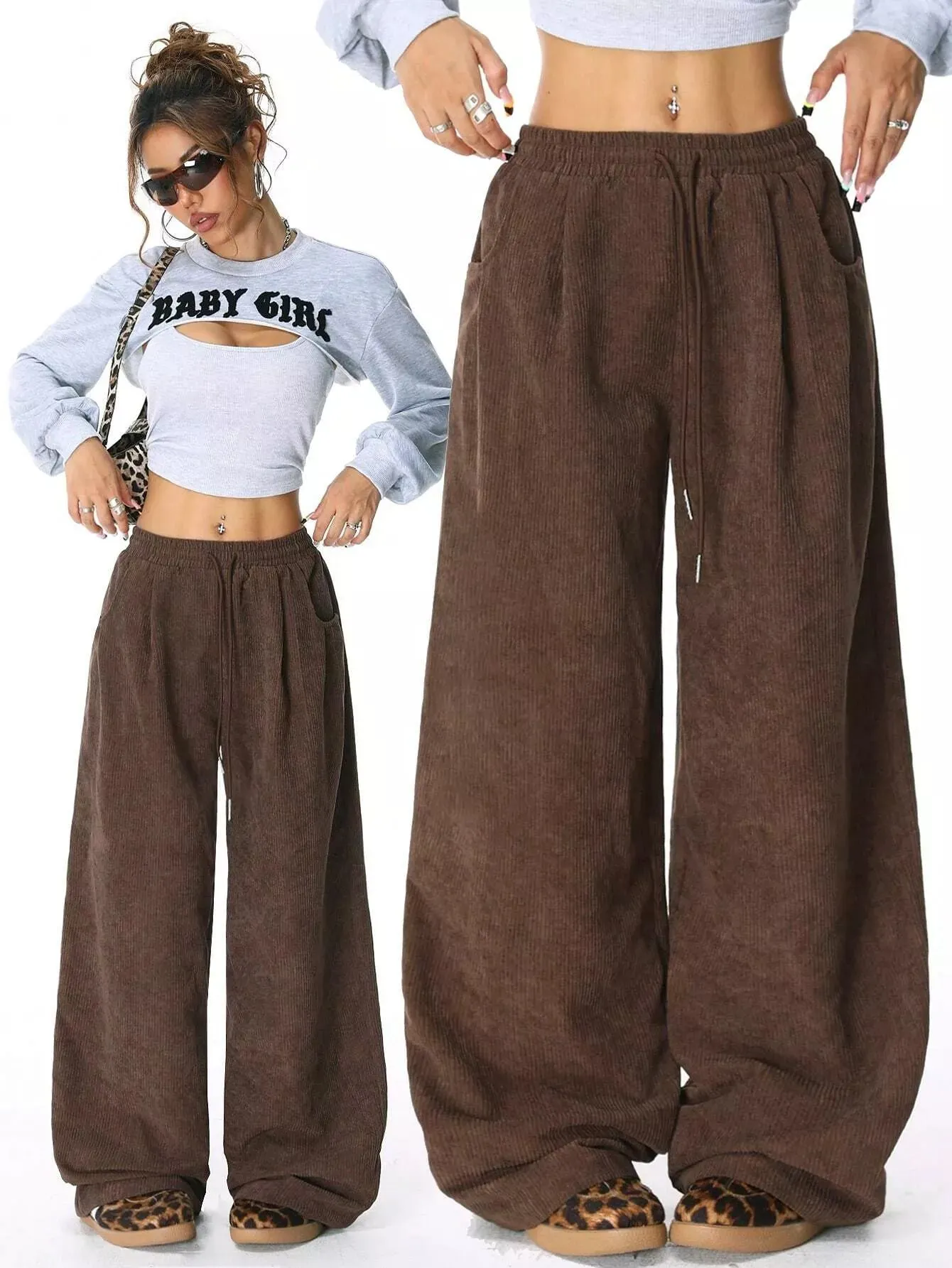 Corduroy Wide Leg Pants sold by Charming Charlie product image thumbnail 5
