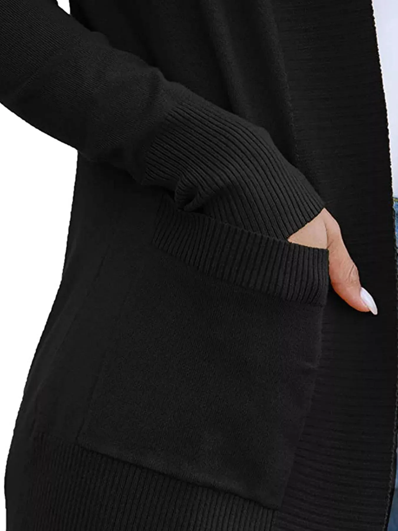 Open Front Knit Cardigan sold by Charming Charlie product image thumbnail 3