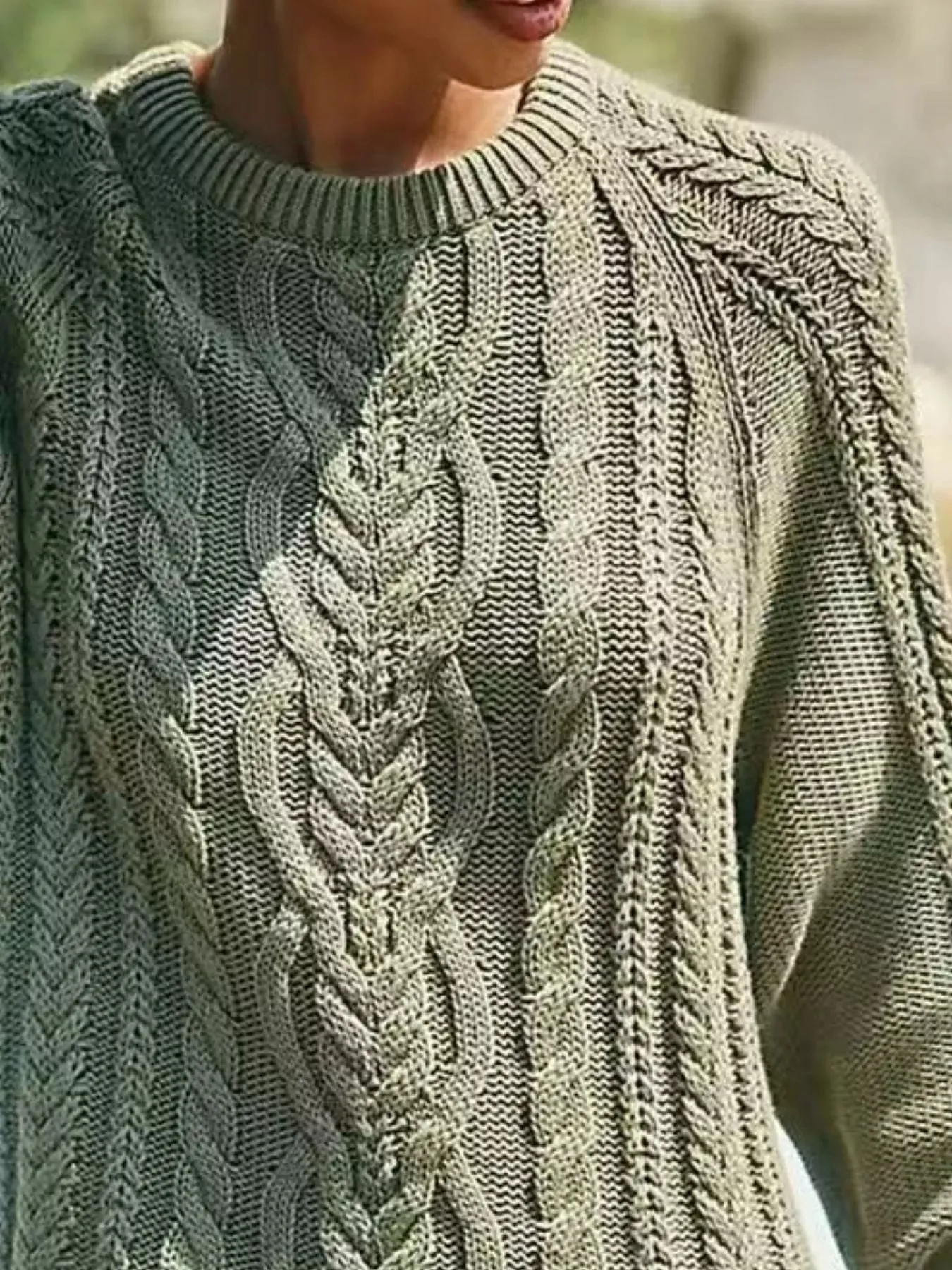 Full Size Cable-Knit Mini Sweater Dress Plus Size sold by Charming Charlie product image thumbnail 5