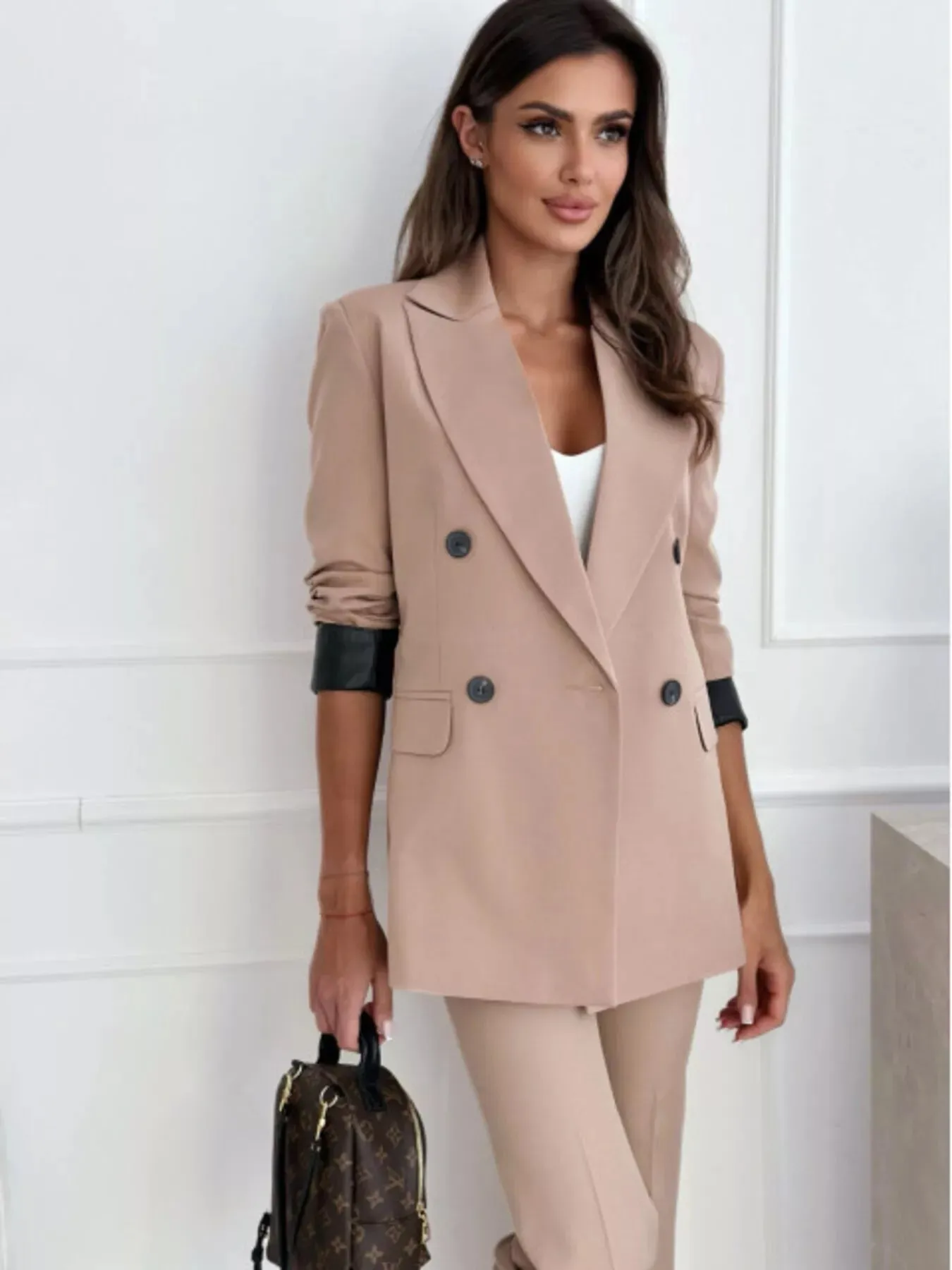 Lapel Collar Long Sleeve Blazer sold by Charming Charlie product image thumbnail 4