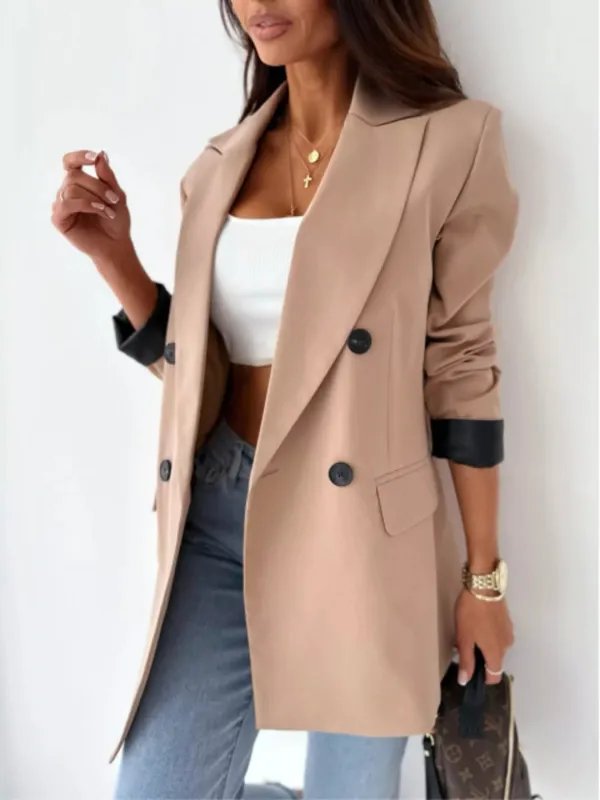 Lapel Collar Long Sleeve Blazer sold by Charming Charlie