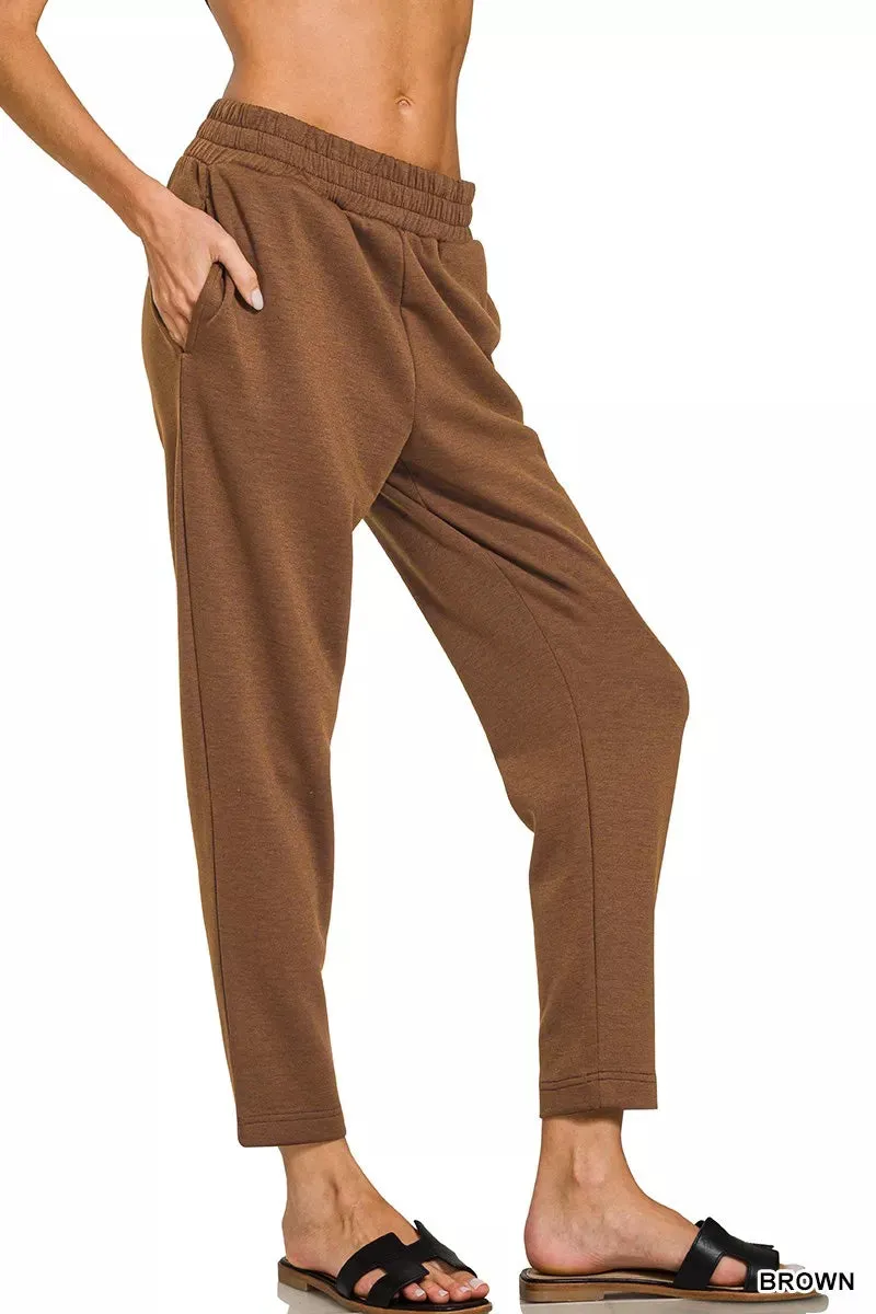 Zenana Scuba Capri Sweatpants with Pocket sold by Charming Charlie product image thumbnail 2