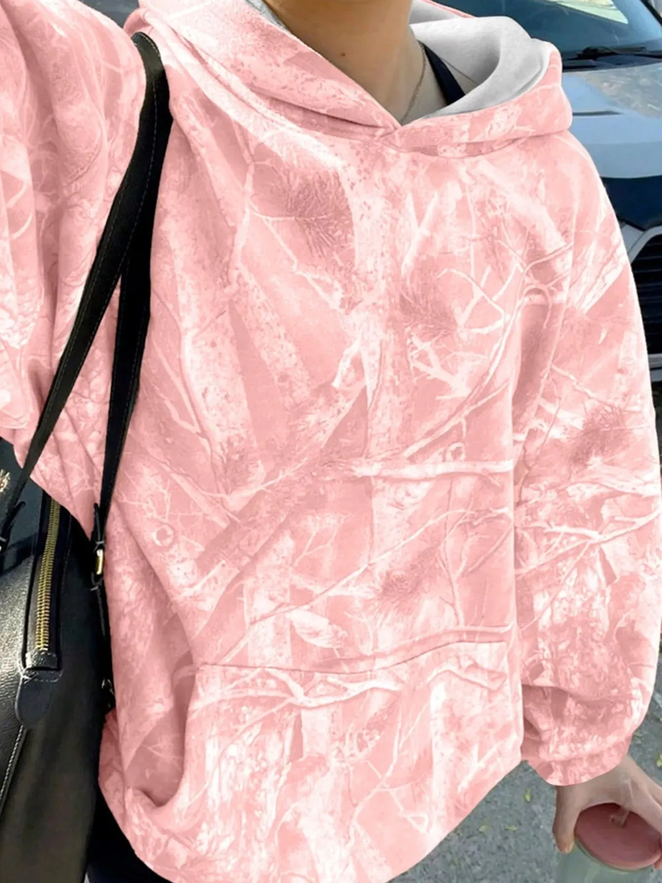 Kangaroo Pocket Long Sleeve Hoodie sold by Charming Charlie