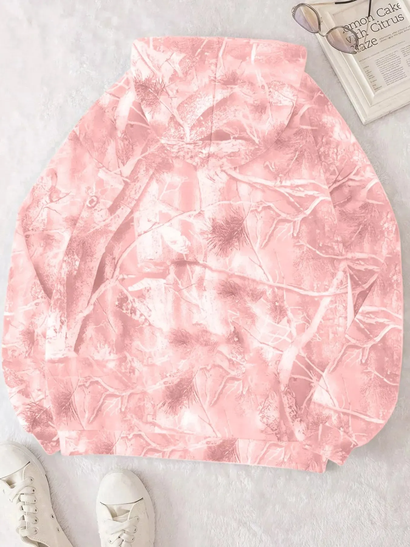 Kangaroo Pocket Long Sleeve Hoodie sold by Charming Charlie product image thumbnail 2