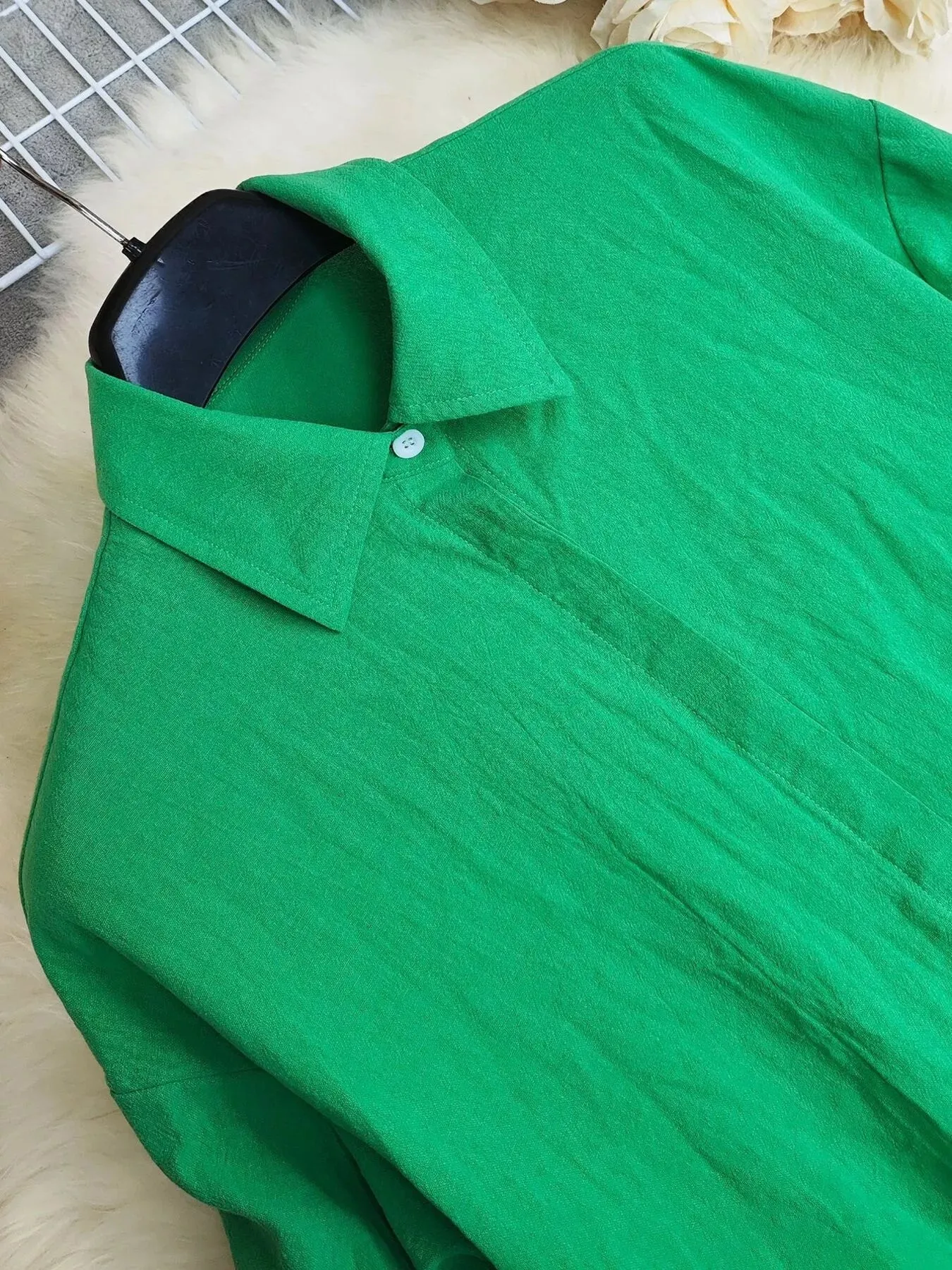 Button Front Long Sleeve Shirt Dress sold by Charming Charlie product image thumbnail 5